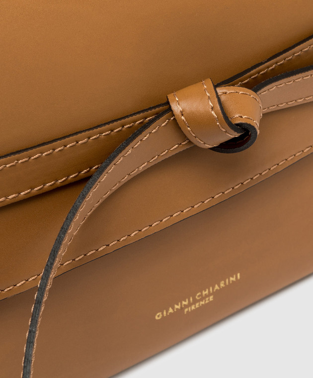 Gianni Chiarini Коричнева шкіряна сумка Belty BS12146COMMLSR зображення 5