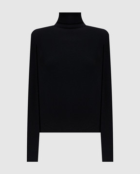 Allude Чорний гольф з кашеміру 26511195