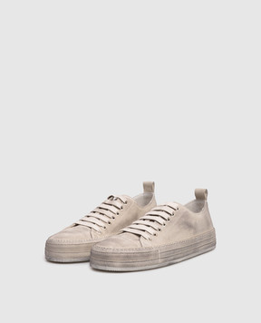 Ann Demeulemeester Бежевые замшевые кеды Nono B0012588LT147