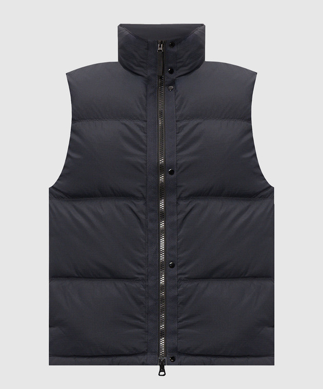Stone Island Синий пуховый жилет L2S15G100004S0483