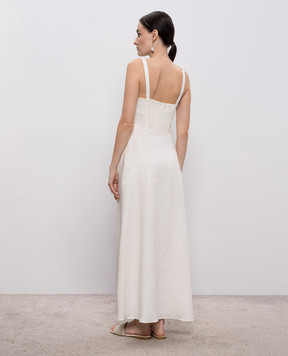 Faithfull Біла сукня Cera з льону FF4454WHT