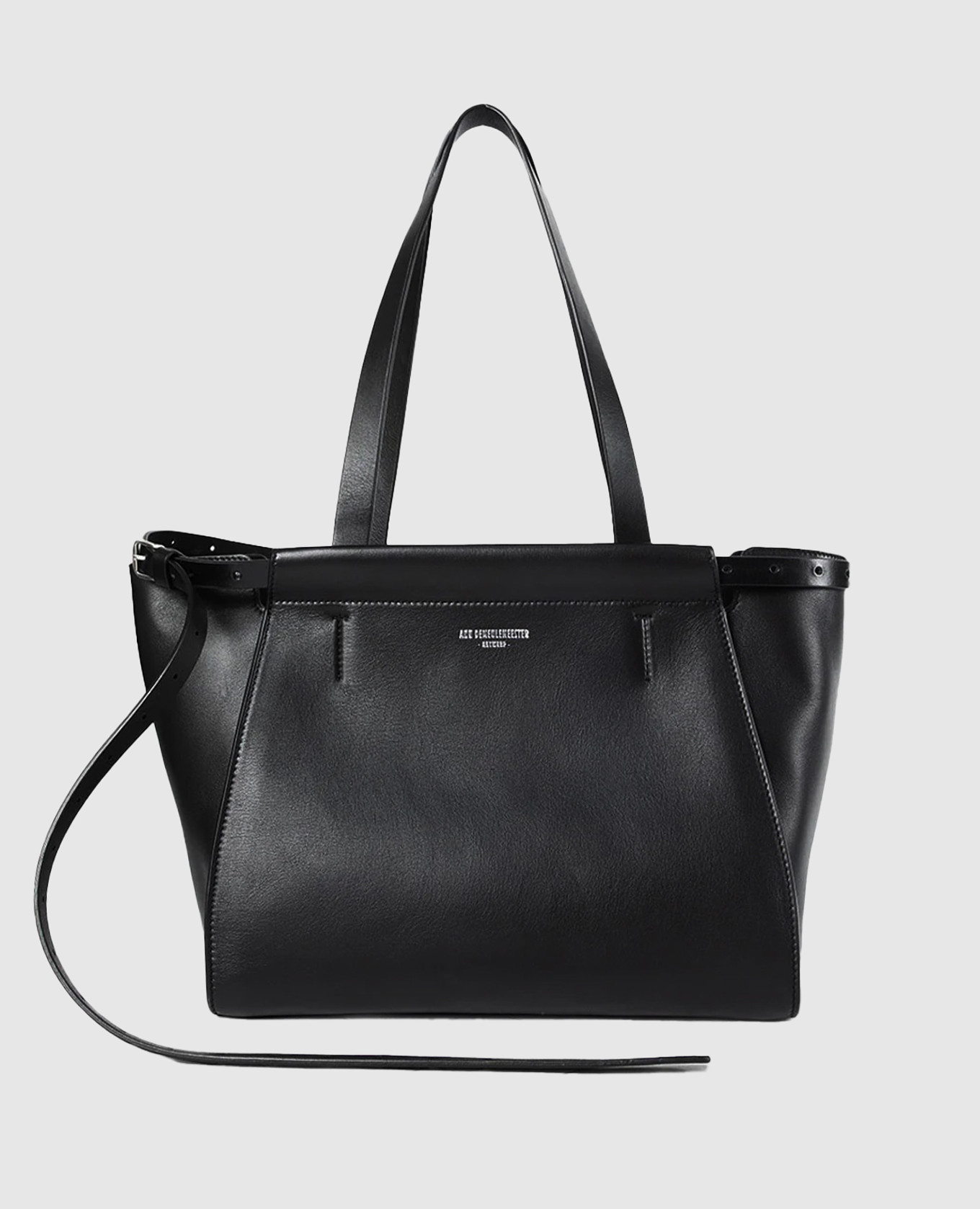 

Черная кожаная сумка-тоут Endre, Черный, Сумки на плечо