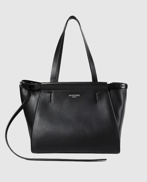 Ann Demeulemeester Черная кожаная сумка-тоут Endre B0013897LT189