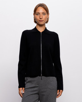 Max Mara Черный кардиган из шерсти MMLSNACK