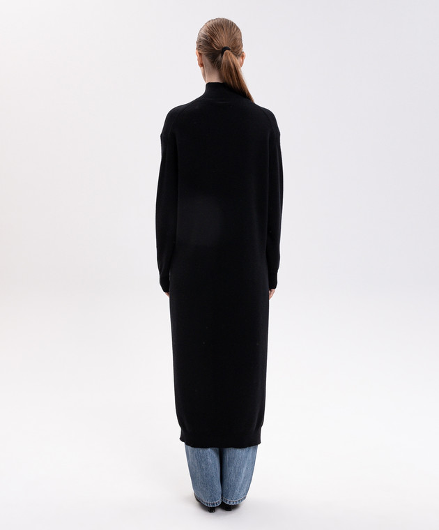 Alexander Wang Черный ассиметричный свитер с шерстью 1KC4261020 изображение 4