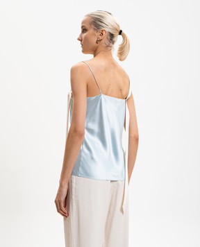 Tom Ford Блакитний топ із шовку TS2140FAX1685