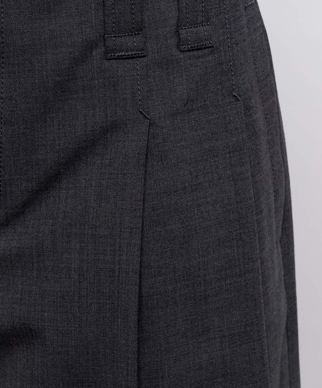 Brunello Cucinelli Серые шорты с шерстью с цепочкой мониль M0W07P8953 изображение 5