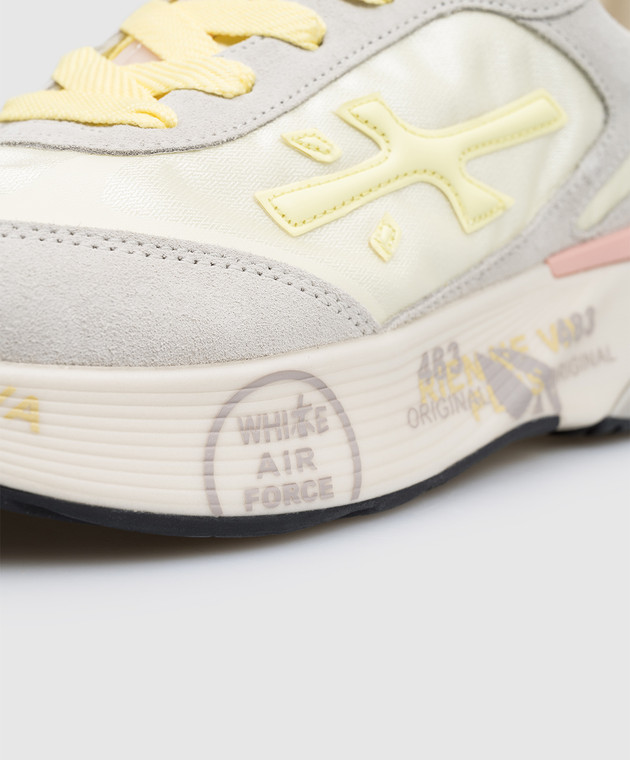 Premiata Желтые комбинированные кроссовки Moerund MOERUND8081 изображение 5