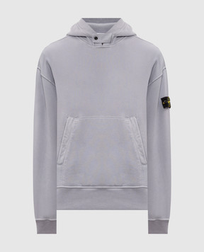 Stone Island Блакитне худі з патчем логотипа L2S156100023S0A20