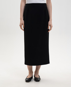 The Row Чорна спідниця з вовни Talor 10524W2893