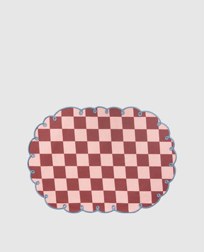 Bitossi Home Набор розовых столовых ковриков в клетку DAM00002