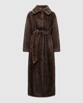 Twinset Коричневое пальто 252AT2190