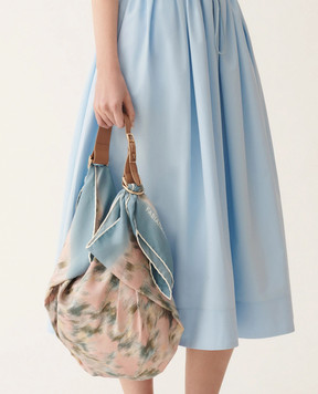 Fabiana Filippi Чорна шкіряна ручка для шарфа AAD276A933M072