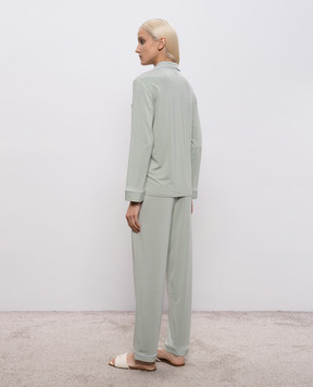 Dore & Rose Зелена піжама з окантуванням TENCELPJSET