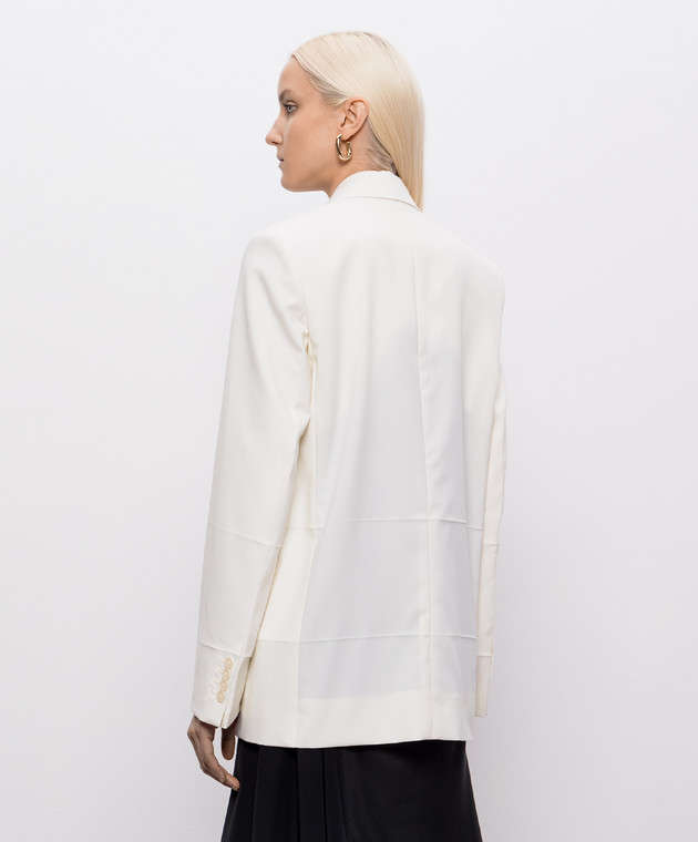 Victoria Beckham Жакет цвета айвори с шерстью 1226WJK007503A изображение 3
