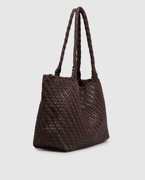 Gianni Chiarini Коричневая плетеная сумка-тоут Aurelie BS12067COMMWPLINT