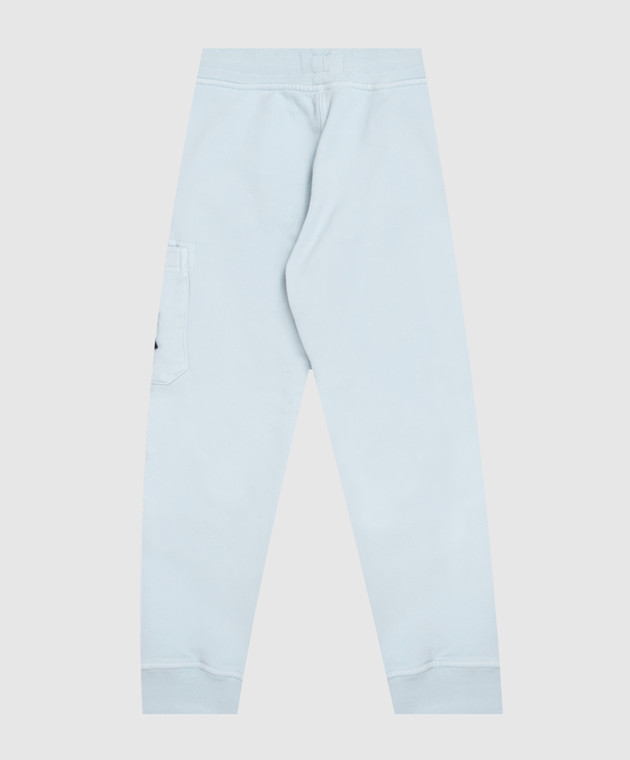 Stone Island Детские голубые джоггеры с патчем логотипа L2S166200002S0A2028 изображение 2