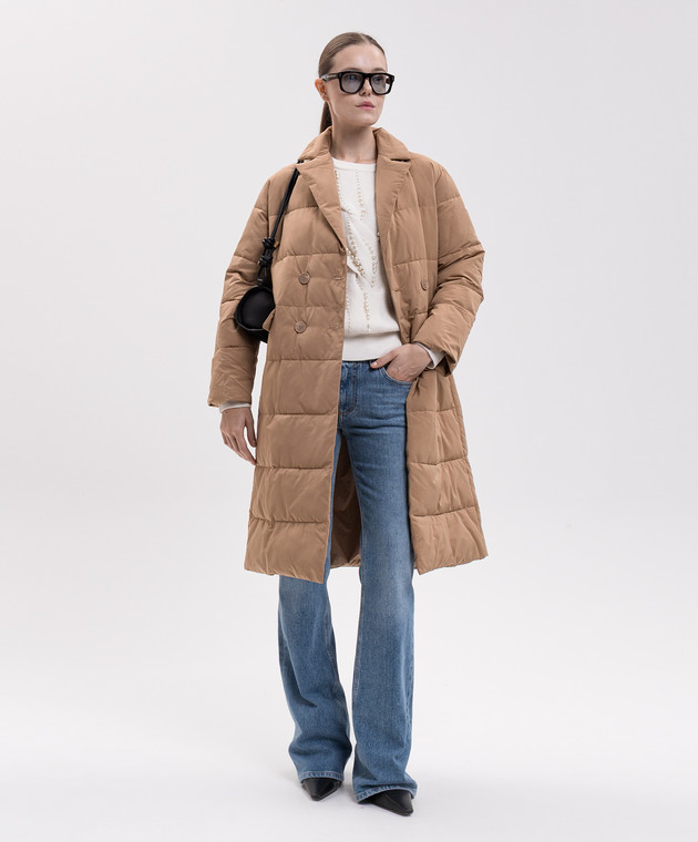 Twinset Свитер цвета айвори с бусинами 262AT3081 изображение 2