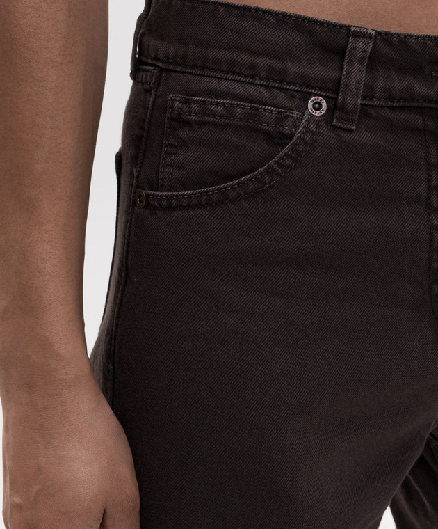 Magda Butrym Коричневі джинси з патчем логотипа DENIM11PANTS214726 зображення 5