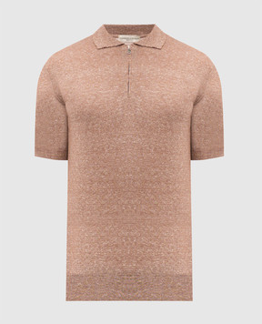 Cashmere&Whiskey Коричневое поло с леном MS004