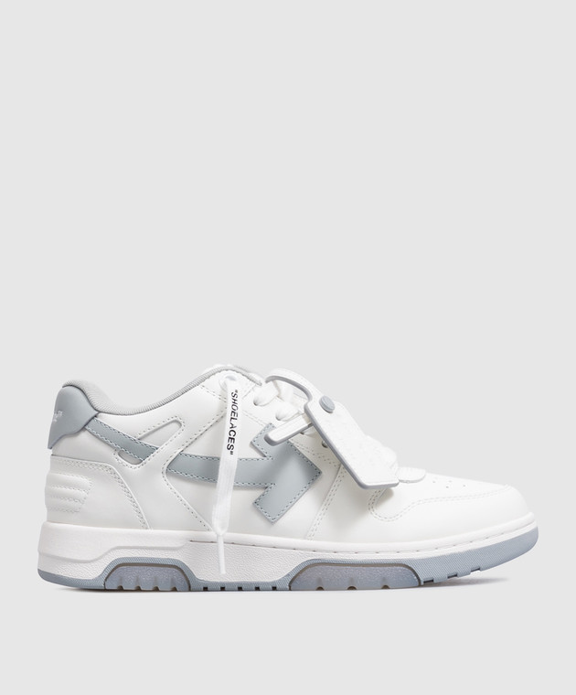 Off-White Білі шкіряні кросівки Out Of Office W259C9L018