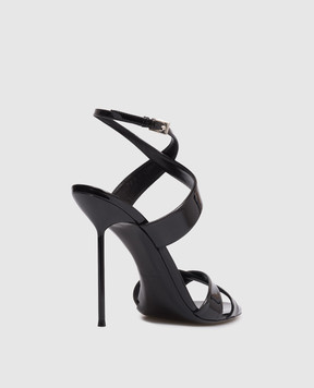 Paris Texas Черные кожаные лакированные босоножки LIDIA PX1817XVN01