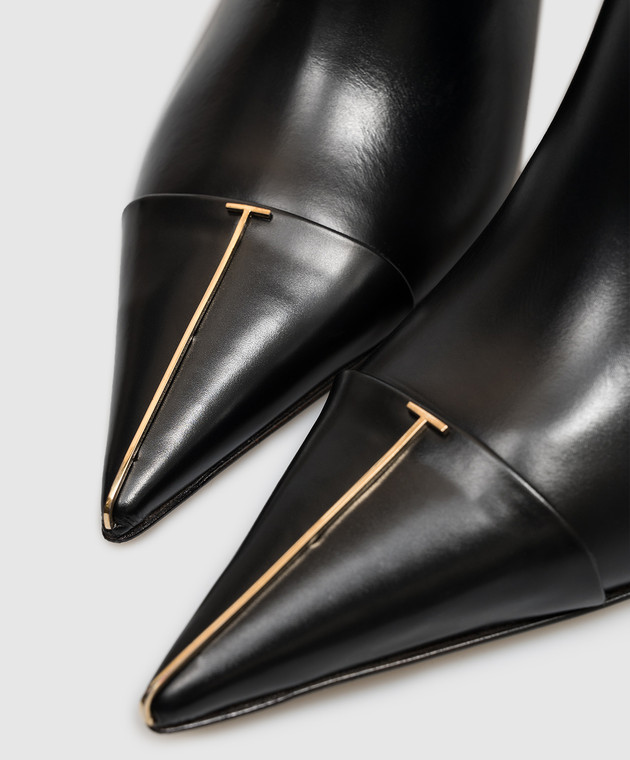 Tom Ford Чорні шкіряні ботильйони W3899LCL002P зображення 5