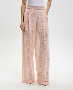 Ermanno Scervino Рожеві штани з мережива D482P360EQF