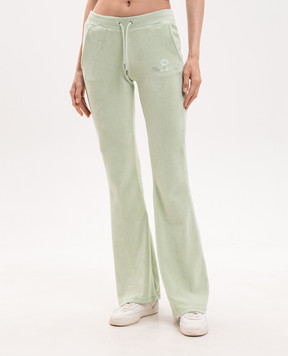 Sporty & Rich Зеленые велюровые спортивные штаны Juicy PA067716689GR33
