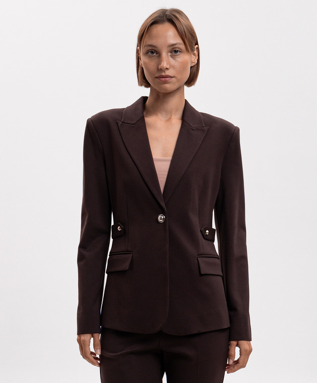 Twinset Коричневый жакет с хлястиками 262AP2520 изображение 3
