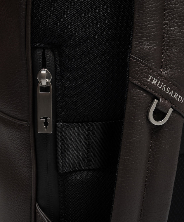 Trussardi Коричневий шкіряний рюкзак Z586E006413NMBZ01L33 зображення 4