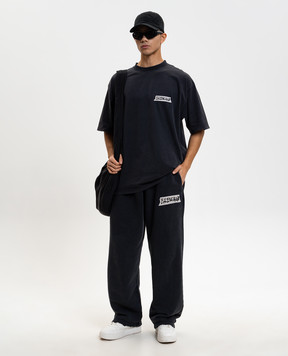 Balenciaga Чорні спортивні штани Masking Tape 846917TTVL8