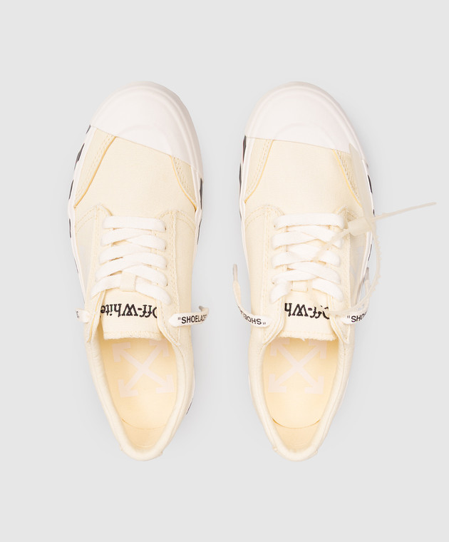 Off-White Желтые кроссовки Vulcanized Undercut OWIA28QS26FAB001 изображение 4