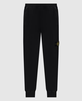 Stone Island Чорні джогери з логотипом K2S156200012S0A20
