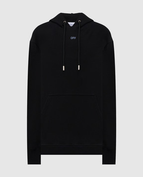Off-White Чорне худі з принтом логотипа 44MBB085F5F00H