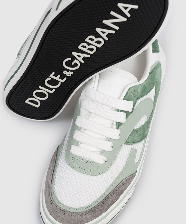 Dolce&Gabbana Зеленые комбинированные кроссовки CK2385A5210 изображение 5