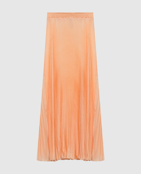Ermanno Scervino Помаранчева спідниця-плісе із шовку D482O360XFU