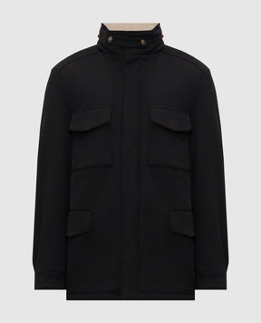 Loro Piana Черная куртка Traveller из кашемира FAO7500sh