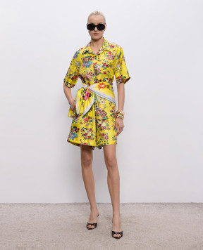 MANTERO 1902 Жовті шорти Ginny із шовку 0206A2811T0881B