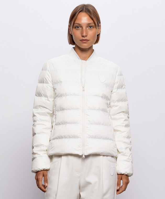Brunello Cucinelli Пуховая стеганная куртка цвета айвори MD5983309 изображение 3