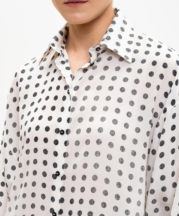 Ermanno Scervino Блуза із шовку в горох D482K751XSQ зображення 5