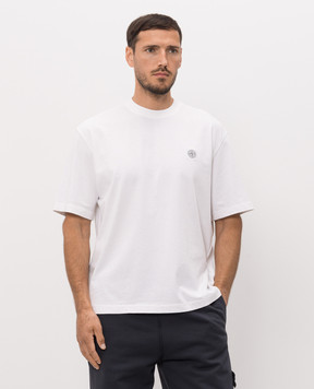 Stone Island Футболка цвета айвори с нашивкой логотипа L2S152100030S0500