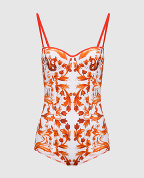 Dolce&Gabbana Купальник в брендовий принт O9A13JONO19