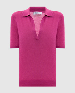 Gabriela Hearst Рожевий топ Frank з кашеміру і шовку 3269330A003