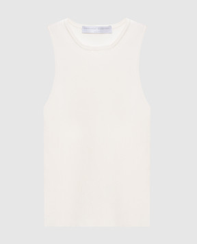 Ermanno Scervino Білий топ в рубчик D485L327HVT