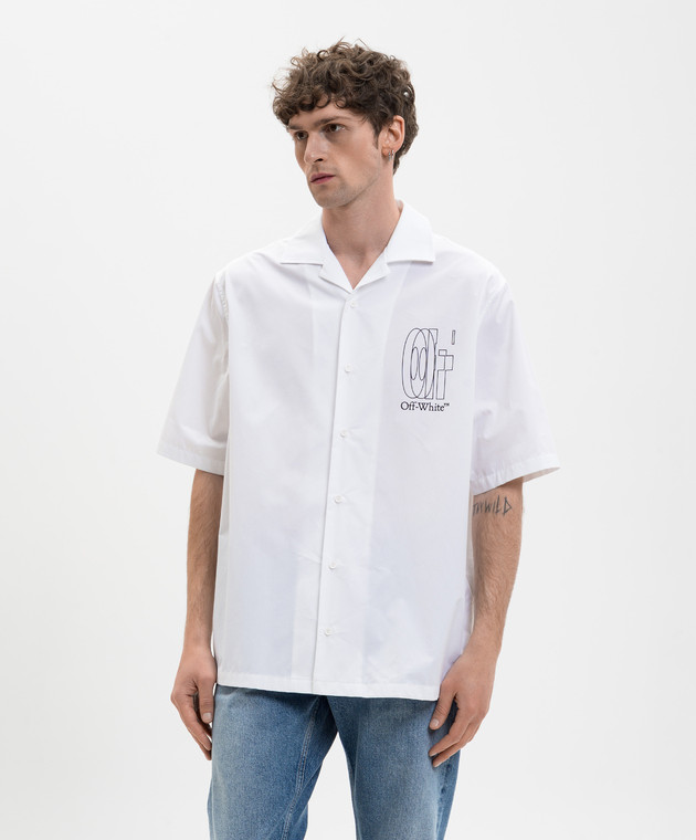 Off-White Біла сорочка Double Arrow 44XGG01FS26F001 зображення 3
