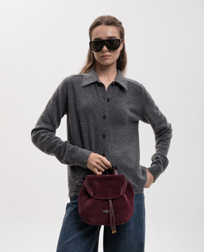 Gianni Chiarini Бордовый замшевый рюкзак Violette BS12238CMPL