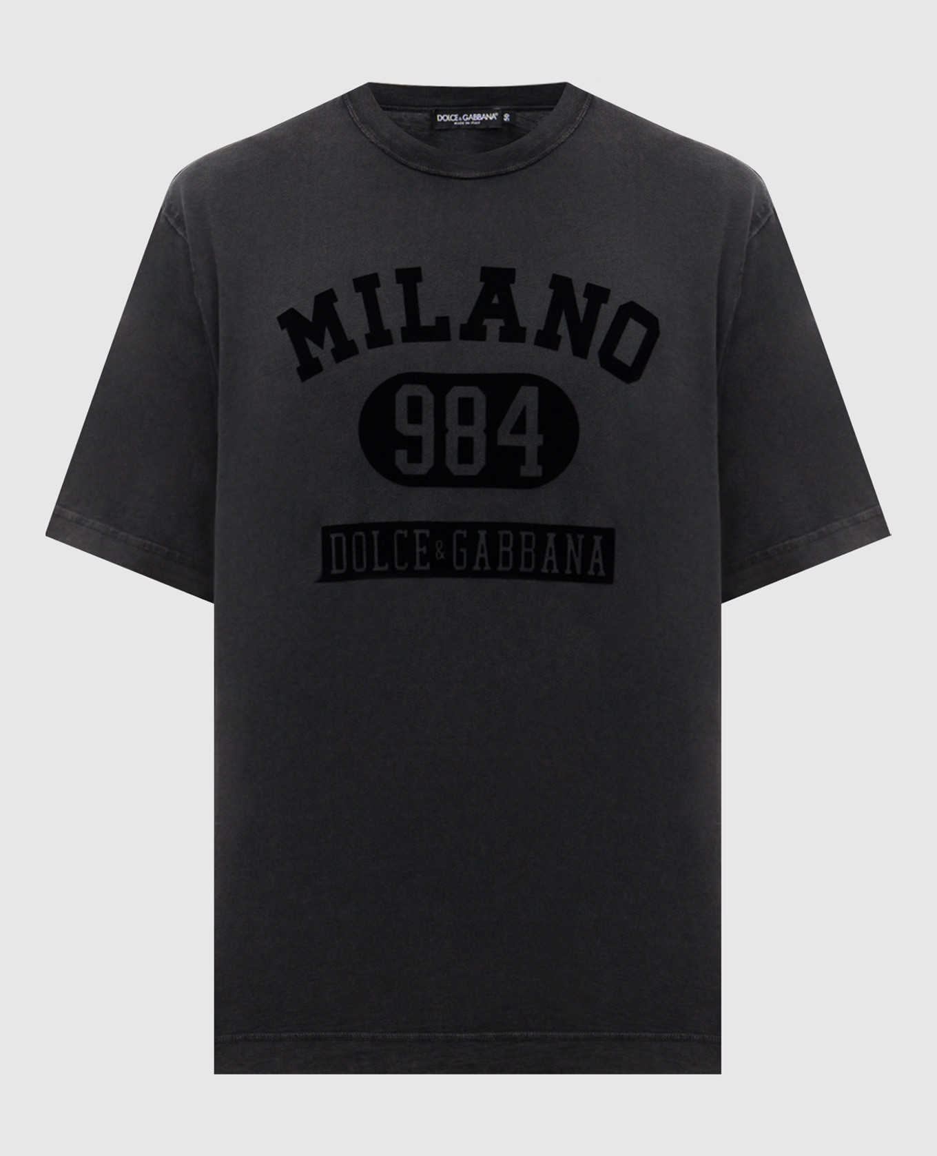 Grey T-shirt with logo Dolce&Gabbana