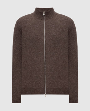 Brunello Cucinelli Коричневий кардиган з кашеміру MQS00106