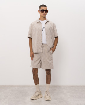 Off-White Біла футболка з контрастним принтом логотипа 44MAA16MF26J00G